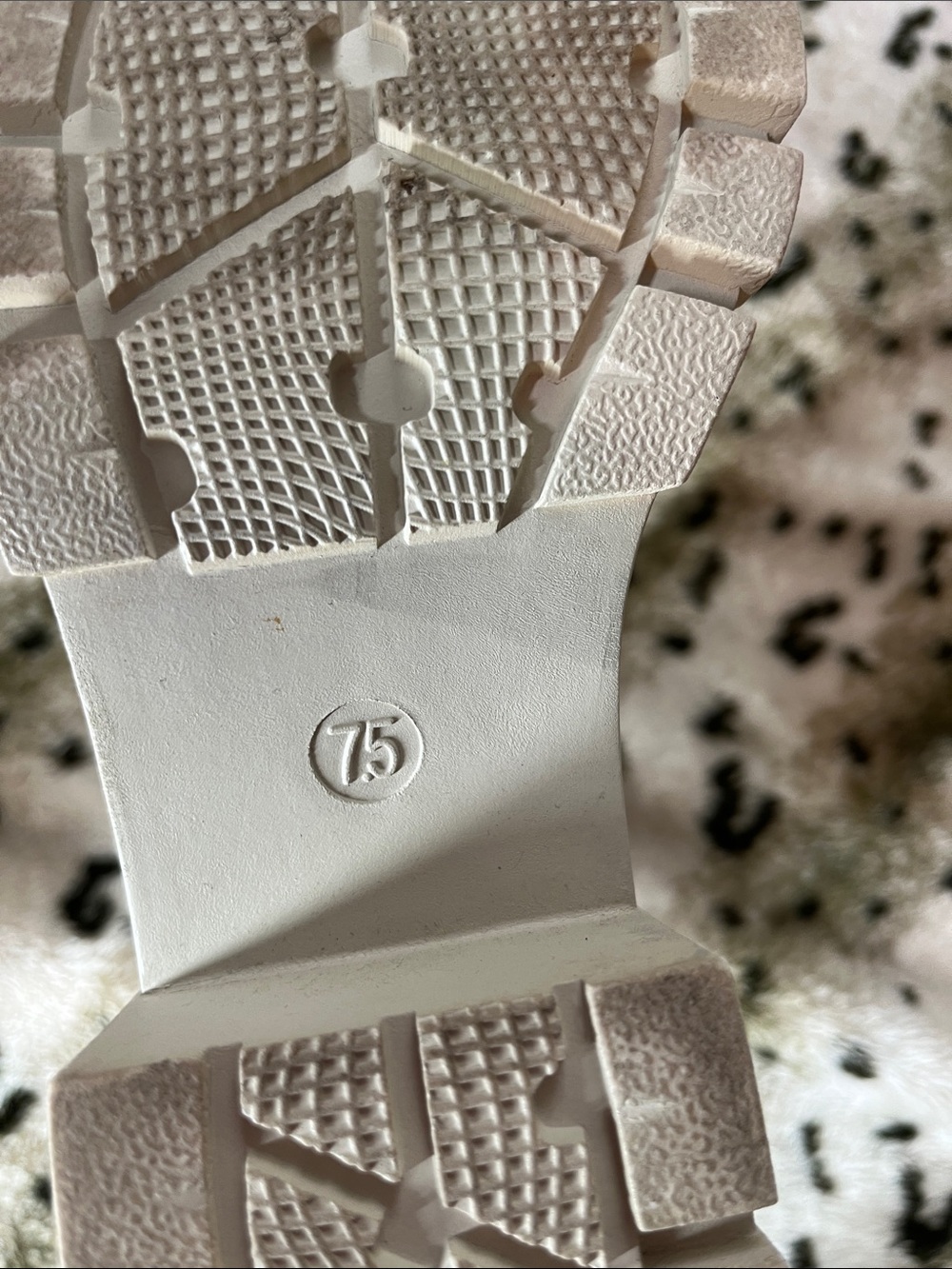 White Rib-Knit Chelsea Booties - Picture 7 of 7